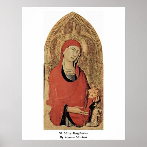St. Mary Magdalene By Simone Martini Print
