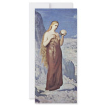 St. Mary Magdalene In The Desert By Puvis De Chava Custom Rack Cards