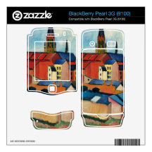 St. Mary's Church with houses and chimney by Macke BlackBerry Pearl 3G Skins