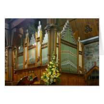 St Mary's, New Plymouth, pipe organ Greeting Cards