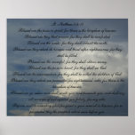 St. Matthew 5:3-12 Poster