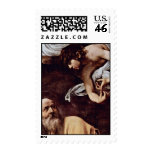 St. Matthew And The Angel Detail By Michelangelo Postage