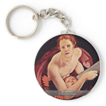 St. Matthew By Bronzino Angelo Keychain