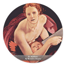 St. Matthew By Bronzino Angelo Sticker