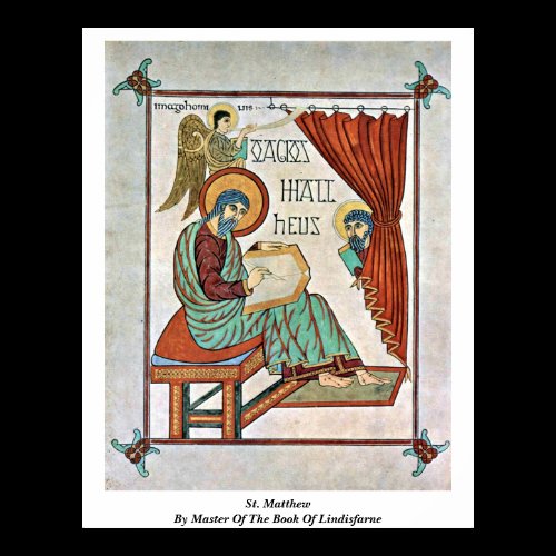 St. Matthew By Master Of The Book Of Lindisfarne Print