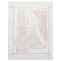 St. Matthew By Meister Des Book Of Lindisfarne (Be Letterhead Template