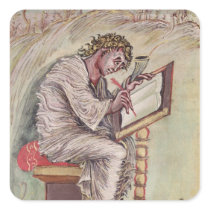 St. Matthew, from the Ebbo Gospels Square Stickers