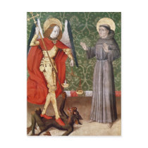 St. Michael and St. Francis of Assisi, c.1480 Post Cards