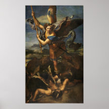 St. Michael and the Satan - Raphael Print
