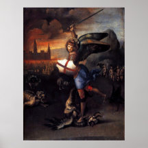 St Michael Angel poster