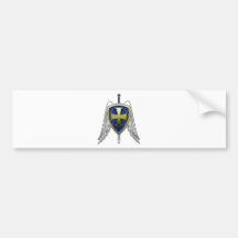 St Michael - Dragon Scale Shield Bumper Stickers