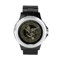 St Michael Emblem Wrist Watches at Zazzle