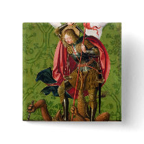 St. Michael Killing the Dragon Pin