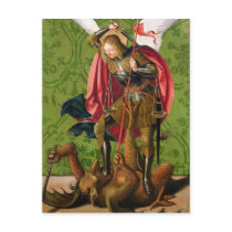 St. Michael Killing the Dragon Postcard