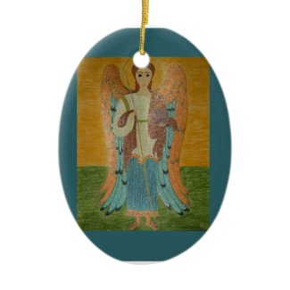 St. Michael Ornament - Ceramic Oval