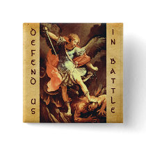 St. Michael the Archangel Pinback Buttons