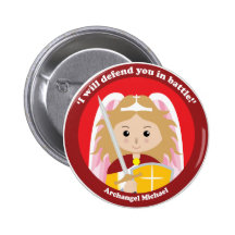 St. Michael the Archangel Buttons