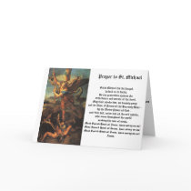 St. Michael the Archangel Card