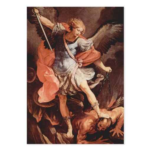 St Michael the Archangel Prayer Card Business Cards (front side)
