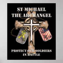 St Michael The Archangel - Protect Our Soldiers Print