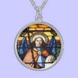 St. Michael The Archangel Stained Glass Necklace necklaces
