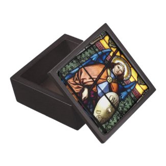 St. Michael The Archangel Stained Glass Window Premium Gift Boxes