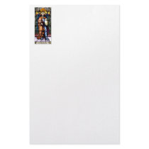 St. Michael The Archangel Stained Glass Window Stationery