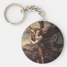 St Micheal and the Devil Key Chains