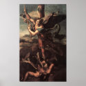 St Micheal and the Devil Poster posters