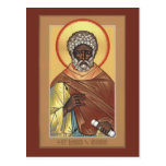St. Moses the Ethiopian Prayer Card Post Card