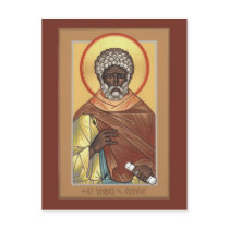 St. Moses the Ethiopian Prayer Card Postcard