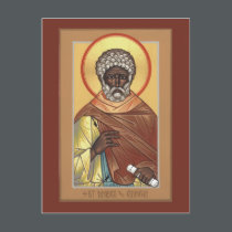 St. Moses the Ethiopian Prayer Card postcards