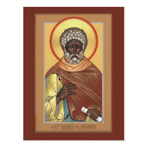 St. Moses the Ethiopian Prayer Card Postcard