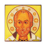 St Nicholas Orthodox Byzantine Icon magnet