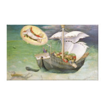 St. Nicholas Saves a Ship from Wreckage Gallery Wrap Canvas