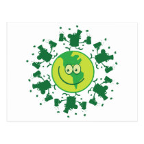St. Paddy's Day Beer Toast with Leprechauns Post Card