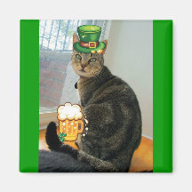St. Paddy's Day Indigo Magnet