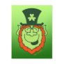 St Paddy's Day Leprechaun Laughing Postcard