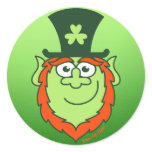St Paddy's Day Leprechaun Smiling Sticker