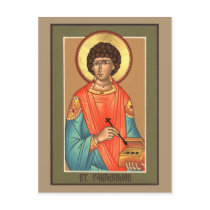 St. Panteleimon Prayer Card postcards