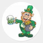 St Patric Round Stickers