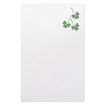 St. Patrick Day Shamrock Customized Stationery