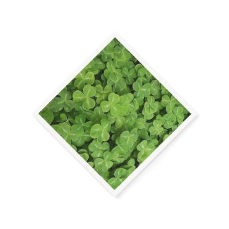 St. Patrick Day - Shamrocks Standard Cocktail Napkin