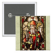St. Patrick Digital Art Square Button Pin buttons