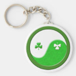 St Patrick Meets Taoism Key Chain