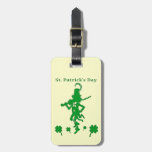 St. Patrick’s Day Leprechaun Shamrock Luggage Tag