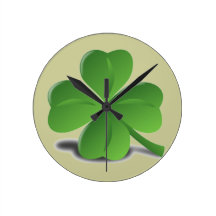 St. Patrick’s Day  Shamrock Clover Clock