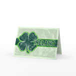 St. Patrick’s ‘Ireland’ Shamrock Grunge Card