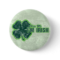 St. Patrick’s ‘Kiss Me’ Shamrock Grunge Pins