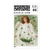 St. Patricks Angel bringing you good luck postage by golden_oldies St. Patricks Angel bringing you good luck postage